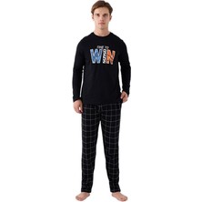 Arnetta Erkek Siyah Pijama Takım 3170-S