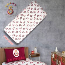 Lisanslı Gs Cimbom Tek Kişilik Pamuk Lastikli Çarşaf 100X200 cm