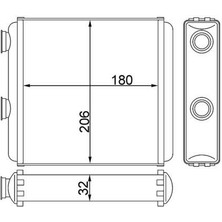 Mahle AH81000S - Innenraum-W Rmetauscher Opel Merıva