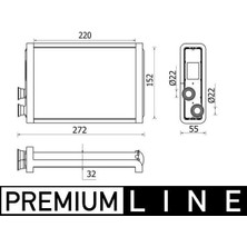 Mahle AH37000P - Kalorıfer Radyatoru Bmw G30 F90 G11 G12