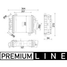 Mahle CI547000P - Turbosarj Radyatoru Mercedes W205 W212 W213 W166 W222 C217