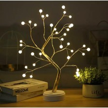 baytoptan Gün Işıklı Top Ağaç Pilli ve USB Girişli