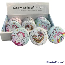 baytoptan Yuvarlak Desenli Makyaj Aynası 12 Adet