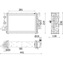 Mahle CR2634000P - Turbo Radyatoru Clıo V 19 Captur Iı 20 1.5 Blue Dcı K9K Euro 6