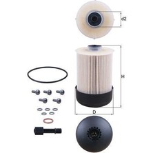Mahle KX338.22D - Yakıt Fıltresı Mercedes OM622 OM699 W447 W470 . Renault Master Iıı 10 Trafıc Iıı 15 . Nıssan Navara D23. D23T 15 . Opel Movano B 10 Vıvaro B 15 1.6dci R9M 2.0dci M9R 2.3dci M9T