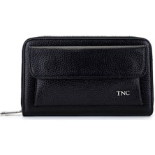 Tamer Tanca Erkek Hakiki Deri Siyah Floter El Çantası 301 230281 Erk Cnt SK25-26 Sıyah Fltr