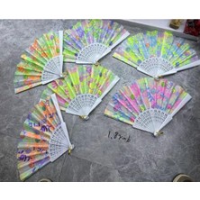 baytoptan Desenli Yelpaze 12 Adet