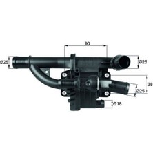 Mahle TH40.83 - Termostat Yuvası Komple Peugeot 206-207-307-308-407-1007-3008-5008-PARTNER Tepe-C2-C3-C4-C5 Iı Focus Iıı 11 1.6 Tdcı Courıer 14 1.5-1.6 Tdcı Fıesta 08 17 1.5 Tdcı B-Max 14