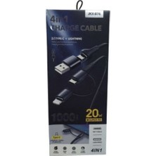baytoptan Lightning 4'ü 1 Arada Type C 20W Hızlı Şarj Kablosu