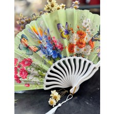 baytoptan Plastik Desenli Yelpaze