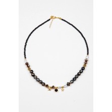 Doğal Taşlı Etnik Otantik Kolye