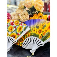 baytoptan Plastik Desenli Yelpaze