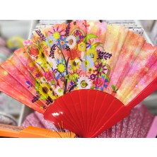 baytoptan Plastik Desenli Yelpaze