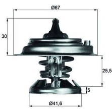 Mahle TX29.85D - Termostat 85 C Mercedes OM601 OM602 OM603 OM605 OM611 OM612 W124 W201 W210 W460 W461 W463 B901 B904