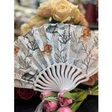 baytoptan Plastik Desenli Yelpaze