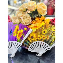 baytoptan Plastik Desenli Yelpaze