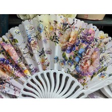 baytoptan Plastik Desenli Yelpaze