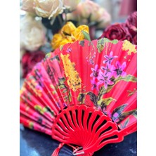 baytoptan Plastik Desenli Yelpaze