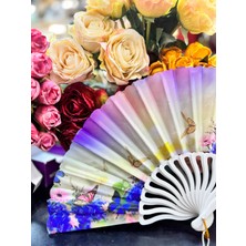 baytoptan Plastik Desenli Yelpaze