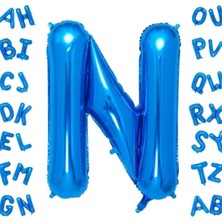 Mavi Harf Folyo Balon 16 Inç 36 cm
