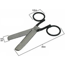 Özel El Yapımı Dövme Lokum Makası 23 cm