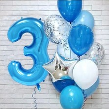 Mavi Yaş Balon Set 3