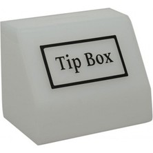 Soylu Pleksi Pleksi Tip Box Bahşiş Kutusu Buz Beyazı 15X10XH12 cm SV035