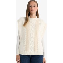DeFacto Regular Fit Bisiklet Yaka Triko Süveter F7390AX25AU