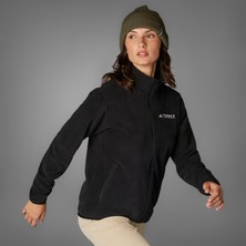 Adidas Multi Essentials Kadın Polar Ceket JP0800 Siyah Renkli Yumuşak Fleece Konforlu Tasarım