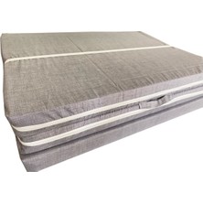 Tek Kişilik Katlanır Yer Yatağı Sünger Yatak Gri Kırçıllı 80X180 Cm-6 cm
