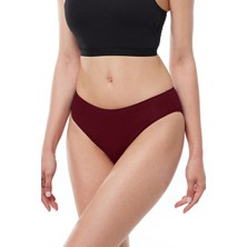 Malabadi Kadın Bordo 2 li Paket Modal Dar Kalıp Ara Bel Slip Külot 187