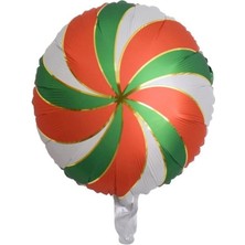 Düvenci Ticaret Kırmızı çizgili  şeker Folyo Balon