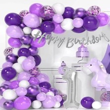 Lüks 1 Yaşdoğum Günü Mor Set
