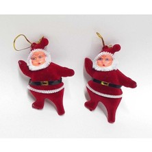 Mini Party Store Yılbaşı Noel Baba Figürü 2 Li Kırmızı Renk