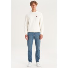 Straight Fit Düz Kesim Normal Bel Arizona Yeşil Pamuklu Esnek Pantolon