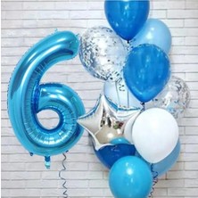 Mavi Yaş Balon Set 6
