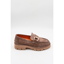 Venüs Kadın Hakiki Deri Loafer Ayakkabı 25390510K - Vizon - 36