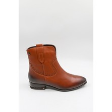 Venüs Kadın Hakiki Deri Maskülen Günlük Bot 2152713K - Taba - 36