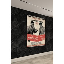 Efsanevi Boks Maçı Ali Vs Frazier Spor Salonu & Fitness Tek Parça Tekstil Poster