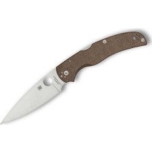 Spyderco Native Chief Brown Canvas Micarta Cpm Cruwear Satin Plainedge Çakı