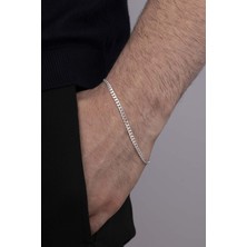 Gümüş Pazarım 925 Ayar Gümüş Erkek Gurmet Zincir Bileklik