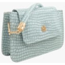 Bayan Çarpraz Askılı Çanta 67-7157 Mavi