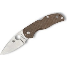 Spyderco Native 5 Brown Canvas Micarta Cpm Cruwear Satin Plainedge Çakı