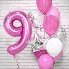 Fuşya Yaş Balon Set-1-2-3-4-5-6-7-8-9