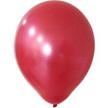 Balon Metalik Kırmızı 10'lu