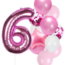 Çıtıpıtıstore Fuşya Yaş Balon Set