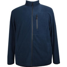Maruf Shop Erkek Büyük Beden Dik Yakalı Fermuarlı 122 Kg-172 Kg Arası İçin Uygun Bedenli Polar Sweat Mont
