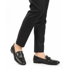 Siyah Cilt Hafif Kadın Günlük Ayakkabı 572433 Z