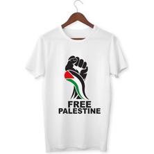 Özgür Filistin Temalı Tişört Bayrak Tasarımlı Filistin Tişörtü Çocuk ve Yetişkin Free Palastine