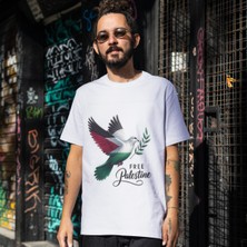 Özgür Filistin Temalı Tişört Bayrak Tasarımlı Filistin Tişörtü Unisex Çocuk ve Yetişkin
